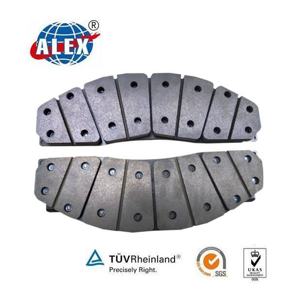 low high friction train brake block