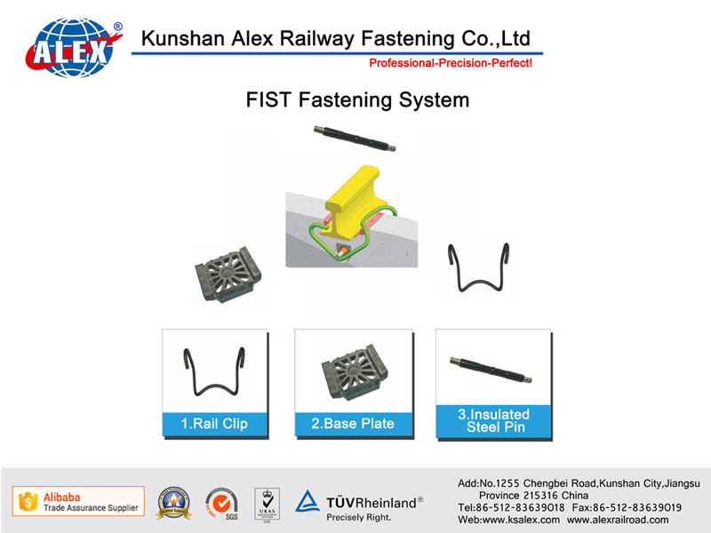 Railway Fist Clip Fastening System